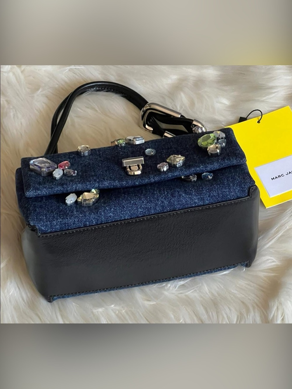 2P5HSC050H03 - Marc Jacobs The Gem Denim Mini Dual Bag - Picture 8 of 15